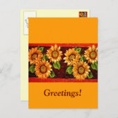 ひまわり ポストカード (正面/裏面)