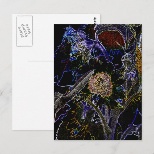 ひまわり ポストカード (正面/裏面)