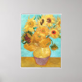 ひまわり、ポスト印象派の静物画 キャンバスプリント (正面)