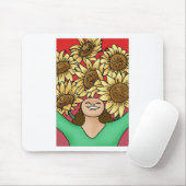 ひまわり マウスパッド (マウス)