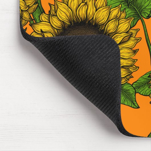 ひまわり マウスパッド (コーナー)