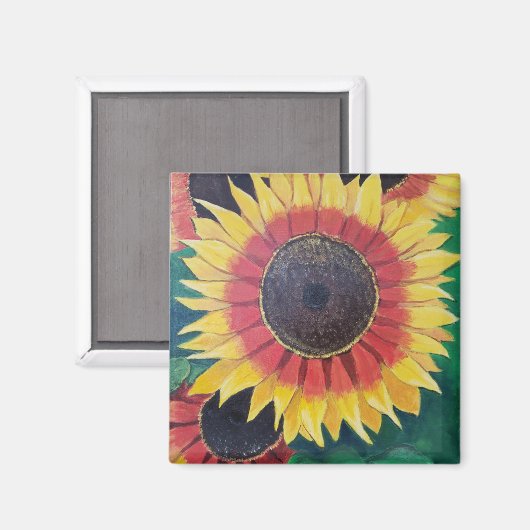 ひまわり マグネット (正面/裏面)