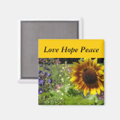 ひまわり マグネット (正面/裏面)