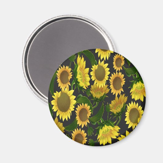 ひまわり マグネット (正面/裏面)