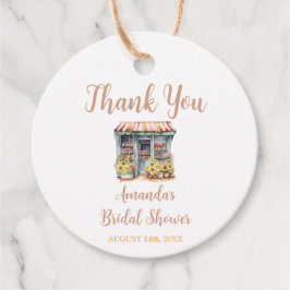 ひまわり マーケットから消えた 花嫁のシャワー お礼 フェイバータグ