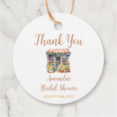 ひまわり マーケットから消えた 花嫁のシャワー 感謝 フェイバータグ (裏面)