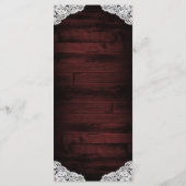 ひまわり メイソンジャー ウッドレース 結婚式 メニューカード メニュー (裏面)