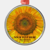 ひまわり メタルオーナメント (正面)