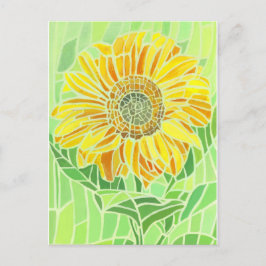 ひまわり モザイク デザイン ポストカード