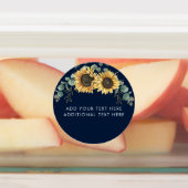 ひまわり ユーカリ グリーン ウェディング シャワー ラベル (貼付)