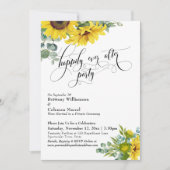 ひまわり ユーカリ ハッピーエバーアフターパーティ 招待状 (正面)