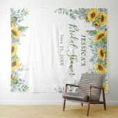 ひまわり ユーカリ ブライダルシャワー フォト 背景 タペストリー (インサイチュ(横))