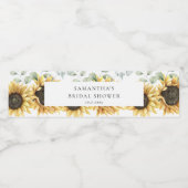 ひまわり ユーカリ ラブ イン ブルーム ブライズシャワー ペットボトルラベル (シングルラベル)