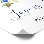 ひまわり ユーカリ 愛は甘い ウェディングサイン ポスター (角)