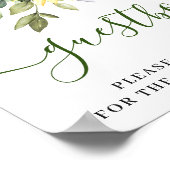 ひまわり ユーカリ 結婚式 サイン ゲストブック (角)