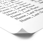 ひまわり ユーカリ 8テーブル 席次表 ポスター (角)