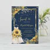 ひまわり,ライト,ドレスウッドテクスチャ甘い16 招待状 (スタンド正面)