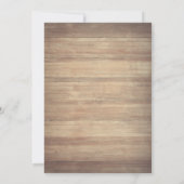 ひまわり,ライト,木の質感の卒業パーティー 招待状 (裏面)