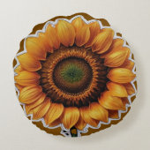 ひまわり | ラウンドクッション (裏面)