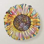 ひまわり ラウンドクッション (裏面)