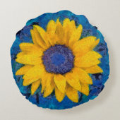 ひまわり ラウンドクッション (裏面)