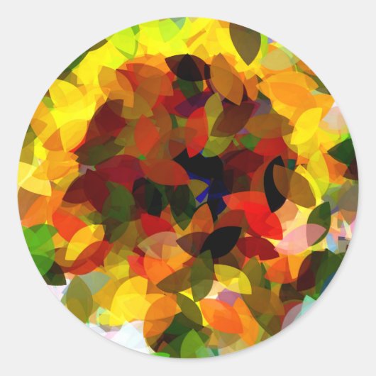 ひまわり ラウンドシール (正面)