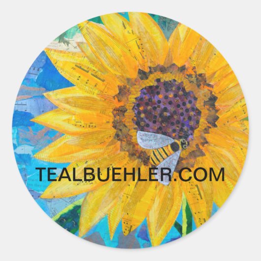 ひまわり ラウンドシール (正面)