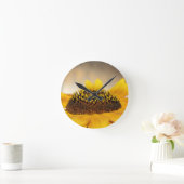 ひまわり ラウンド壁時計 (ホーム)