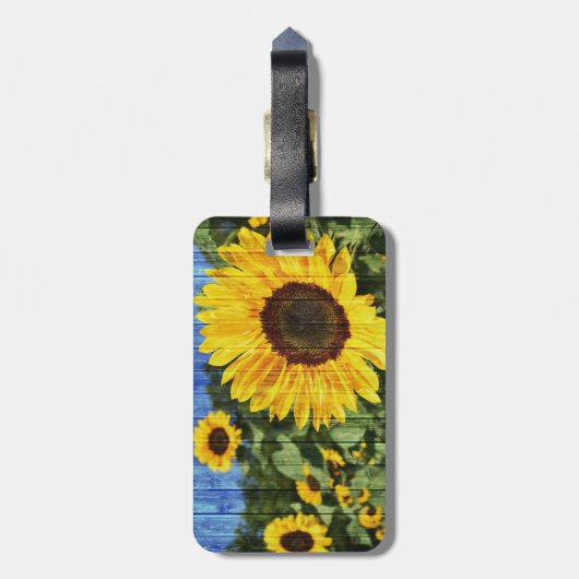 ひまわり ラゲッジタグ (裏面縦)