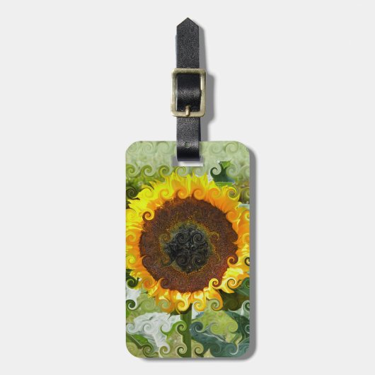 ひまわり ラゲッジタグ (正面縦)