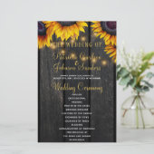 ひまわり ラスティック ウッド ゴールド ライト ウェディング セレモニー (スタンド正面)