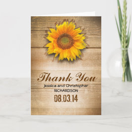 ひまわり ラスティック サンクスカード サンキューカード