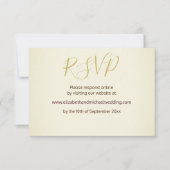 ひまわり ラスティック モダン タイポグラフィー 結婚式 RSVP 招待状 (正面)