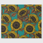 ひまわり ラッピングペーパー (フラット)