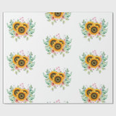 ひまわり ラッピングペーパー (フラット)