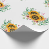 ひまわり ラッピングペーパー (角)