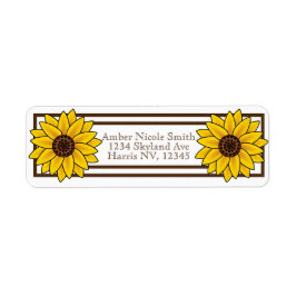 ひまわり ラベル