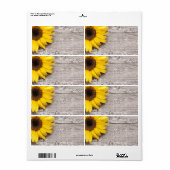 ひまわり ラベル (フルシート)