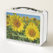 ひまわり，ランチ，ボックス，テンプレート,カラフル+クラフト， メタルランチボックス (裏面)