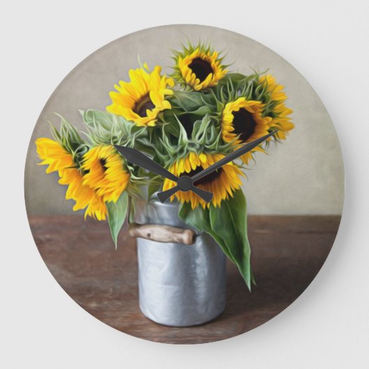 ひまわり ラージ壁時計 (正面)