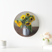 ひまわり ラージ壁時計 (ホーム)