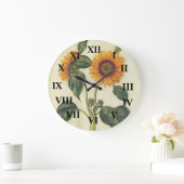 ひまわり ラージ壁時計 (ホーム)