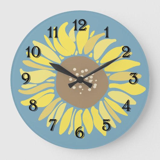 ひまわり ラージ壁時計 (正面)