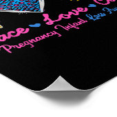 ひまわり リボン 妊娠・乳児 喪失認識 キャラクター ポスター (角)