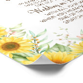 ひまわり リングを置く ブライダルシャワーゲーム サイン (角)