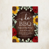 ひまわり ローズ グリーンナリー BBQ ウェディング 招待状