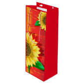 ひまわり ワインギフトバッグ (正面アングル)