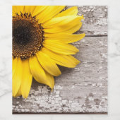 ひまわり ワインラベル (シングルラベル)