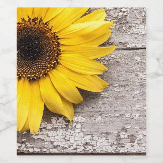 ひまわり ワインラベル (シングルラベル)