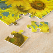 ひまわり – ヴィンテージルック ジグソーパズル (側面)